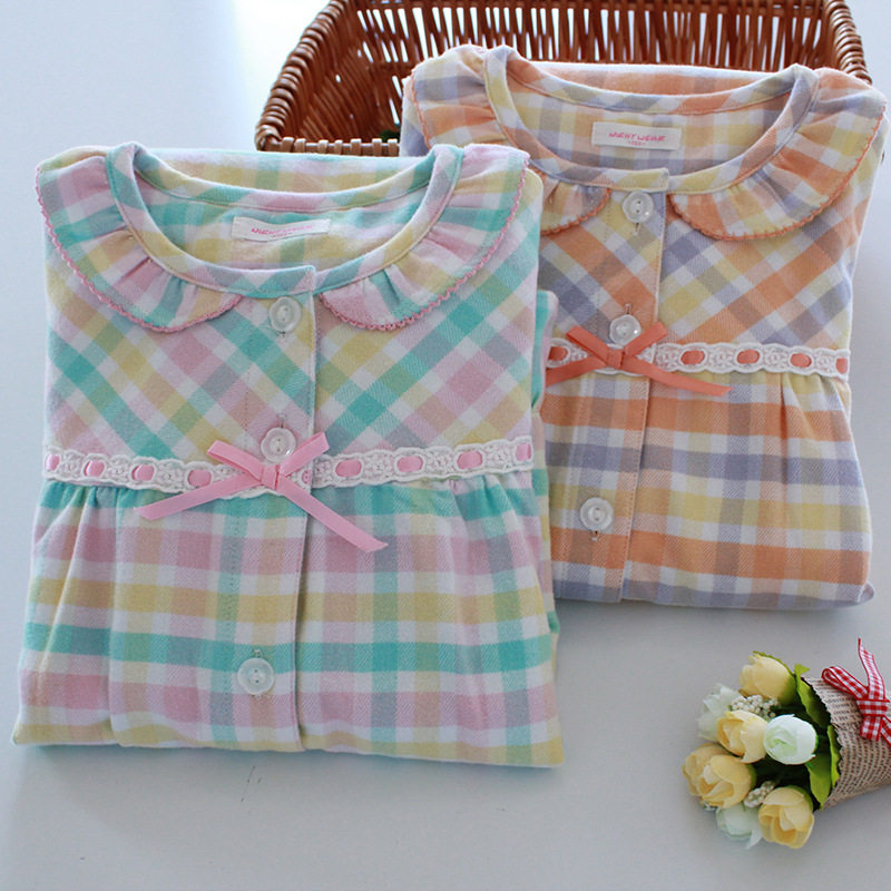 特价女童绒布睡衣纯棉长袖长裤家居服套装小女孩春秋季居家服全棉