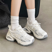 小码 潮2025春夏 透气轻便运动鞋 女鞋 313233厚底增高8cm休闲老爹鞋