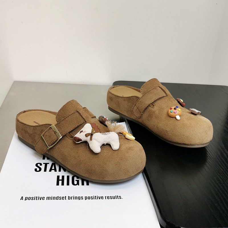 复古勃肯鞋女2026春季新款软底一脚蹬休闲单鞋可爱卡通包头半拖鞋,女鞋,勃肯鞋/软木鞋,淘宝优惠券,粉丝福利购,淘宝优惠卷