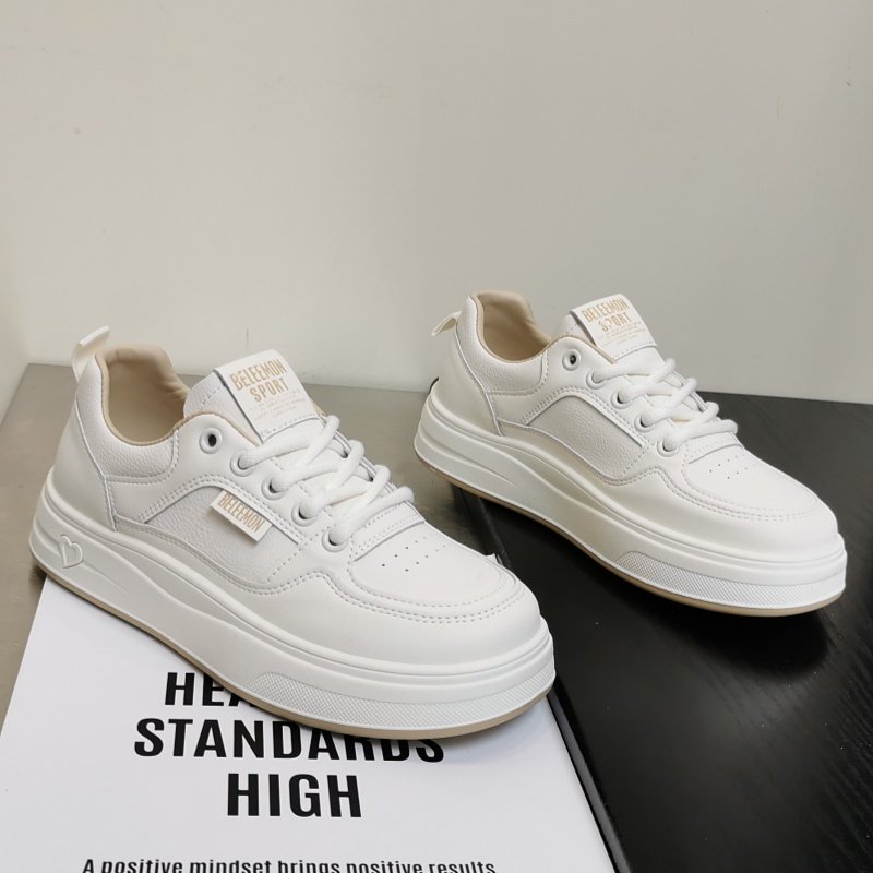 小白鞋女款2026春季新款平底韩版百搭休闲鞋软底舒适透气运动板鞋,女鞋,时尚休闲鞋,淘宝优惠券,粉丝福利购,淘宝优惠卷