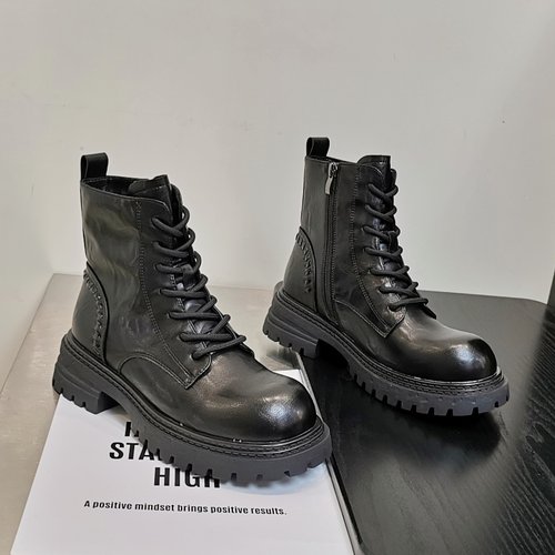 厚底增高马丁靴英伦风短靴机车靴