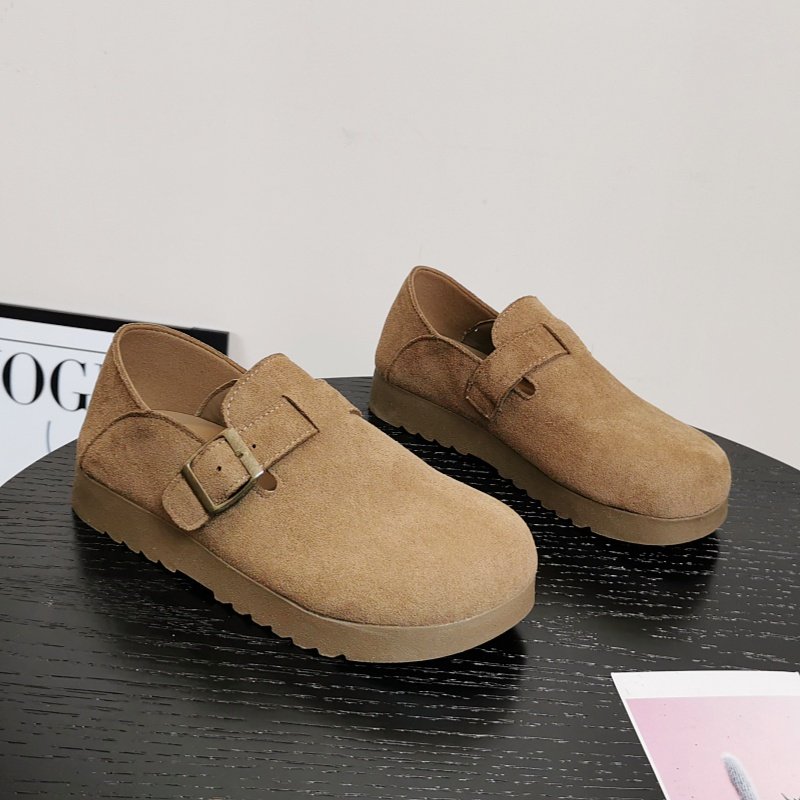 平底全包勃肯鞋女2026春季新款懒人一脚蹬豆豆鞋复古百搭休闲单鞋,女鞋,勃肯鞋/软木鞋,淘宝优惠券,粉丝福利购,淘宝优惠卷