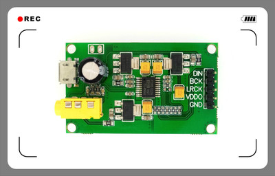 PCM5102A I2S/IIS立体声数字音频输入DAC解码板器转AUX模拟输出