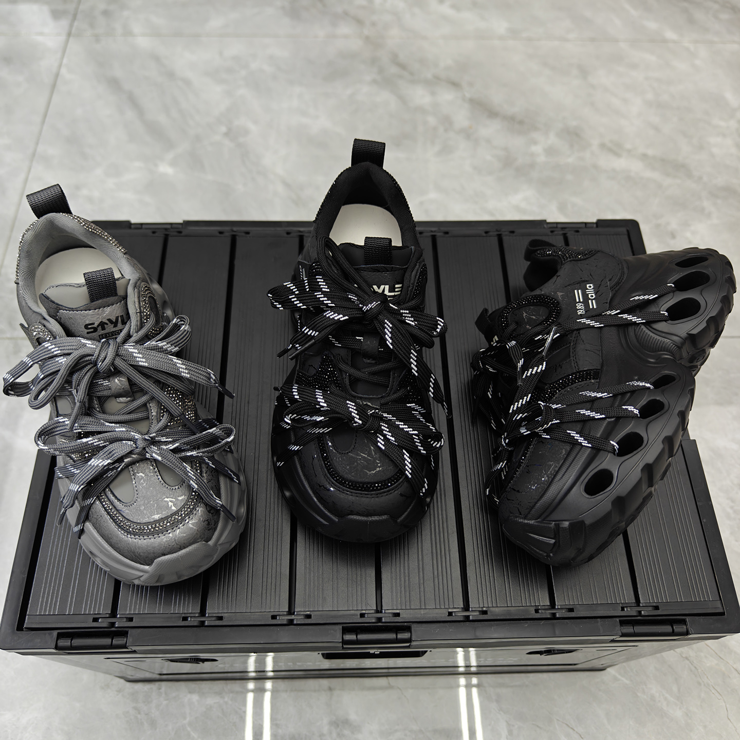 欧洲站2026新款小个子轻便老爹鞋