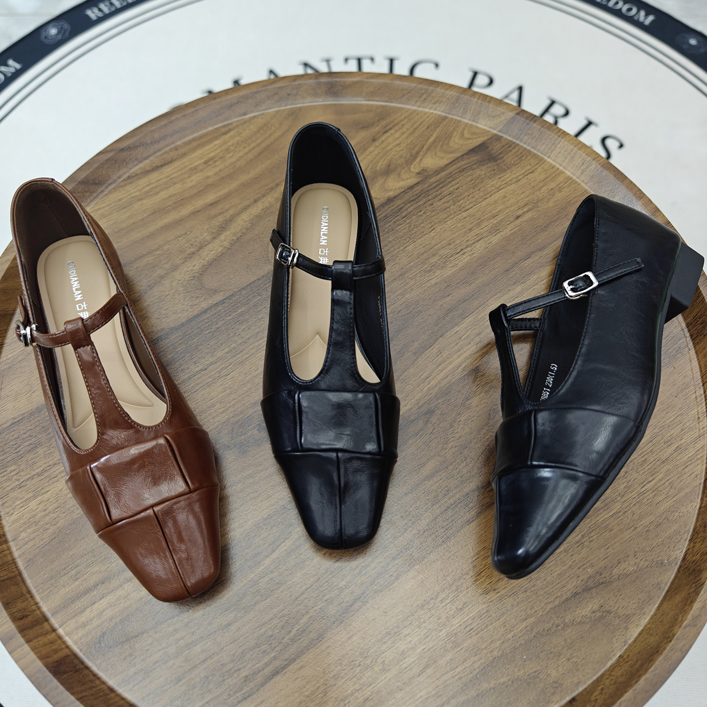 韩版方头浅口T字带玛丽珍鞋女2026新款百搭复古优雅一字带扣单鞋,女鞋,浅口单鞋,淘宝优惠券,粉丝福利购,淘宝优惠卷