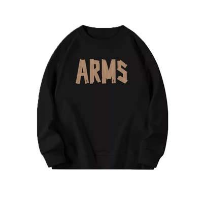 加绒无帽美式复古减龄卫衣