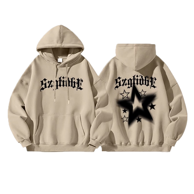 美式慵懒风加绒卫衣ins宽松