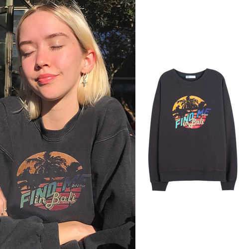 卫衣欧美高街灰色ins潮情侣装