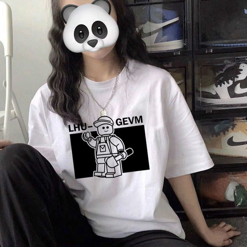 韩版ulzzang纯棉短袖夏insins潮