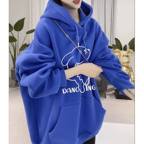 加绒连帽美式潮牌卫衣加厚