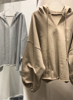 2020年卫衣女秋冬ins超火潮牌外套古着vintage薄款宽松带帽上衣服