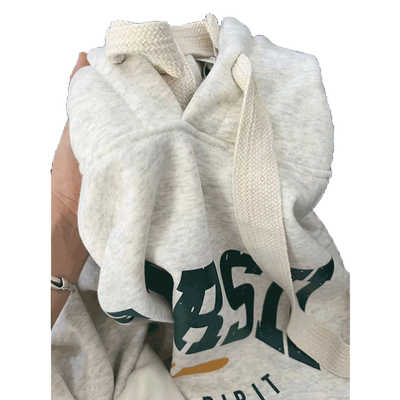 胖mm大码潮女加绒加厚卫衣hiphop