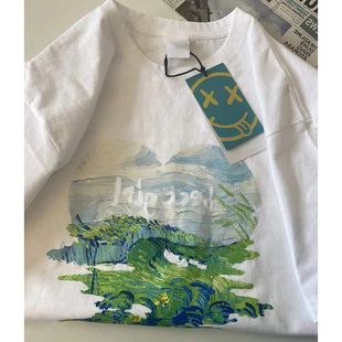 t恤女夏宽松ins原宿风chic港味上衣 国潮vintage短袖 大码 日系美式