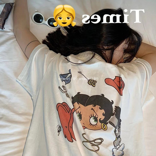 大码夏季短袖t恤女ins潮牌