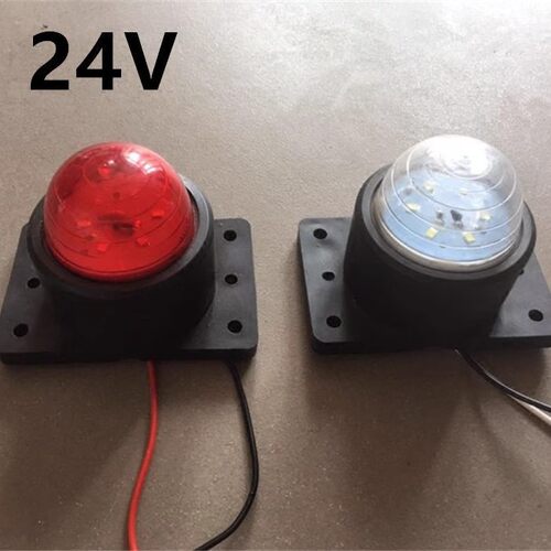 24V大货车挂车示宽灯电子LED12V后示廓灯橡皮边灯货车外顶灯