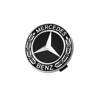 奔驰轮毂盖标E300L C260L S350 R级ML GLK GLC轮胎标轮毂中心车标