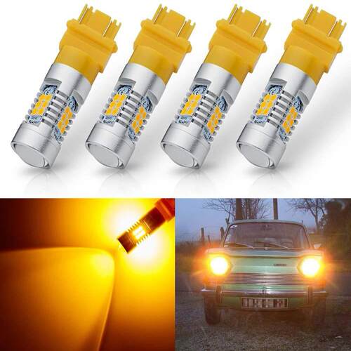 工厂直销 新款 刹车灯3156 3157 2835 21SMD T25 21w 黄光 行车灯