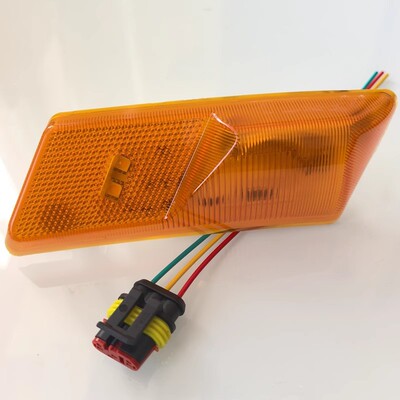 适用德龙车型X6000/X5000S侧转向灯LED陕汽配件黄色边灯