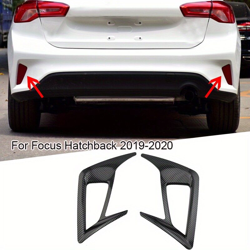 适用于福克斯掀背车MK4 2019-2020 碳纤维后雾灯框架盖饰件 2件套图片