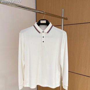 新款 商务休闲POLO衫 2024秋冬季 青年男式 上衣 潮牌潮流时尚 百搭长袖