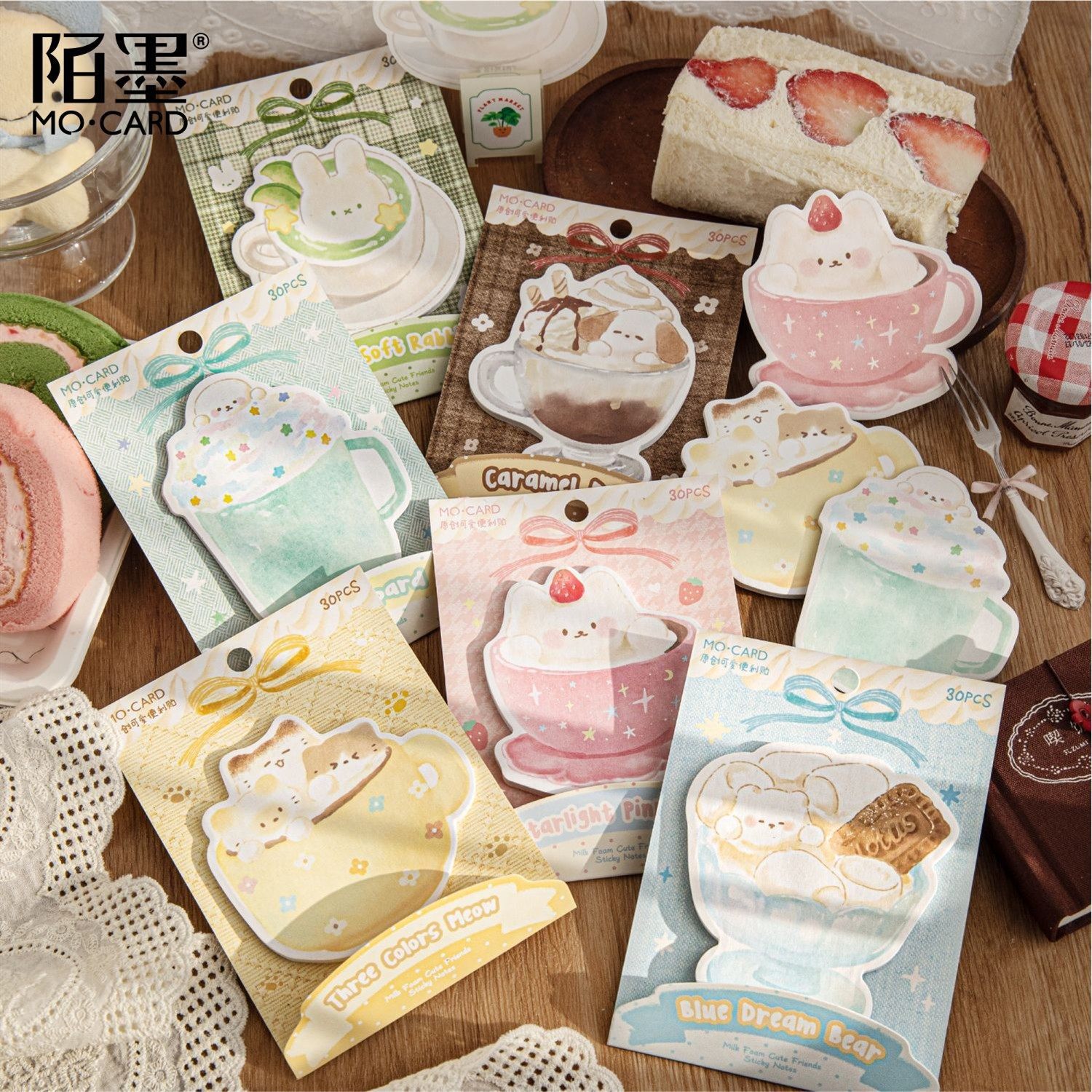 奶泡萌友系列白牛皮纸便利贴30张 可爱卡通学生备忘留言便签N次贴,文具电教/文化用品/商务用品,便签本/便条纸/N次贴,淘宝优惠券,粉丝福利购,淘宝优惠卷