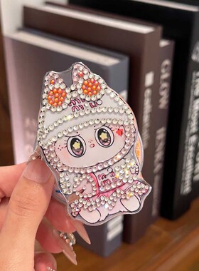 墨镜布布手工带钻磁吸款气囊支架Magsafe强力苹果安卓通用闪钻