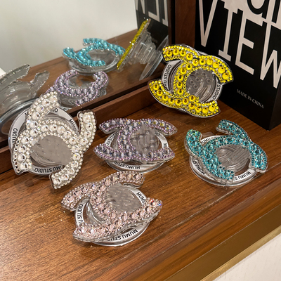 高定手工钻轻奢多巴胺小香磁吸款气囊支架Magsafe苹果安卓通用