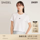 SNIDEL春夏款 T恤SWCT231139 潮流刺绣正肩短袖 NEW ERA合作款