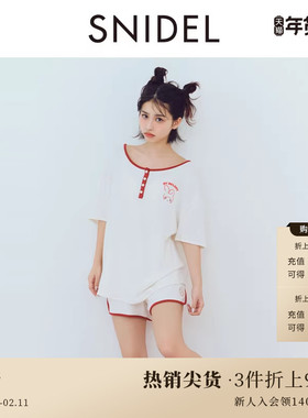 SNIDEL HOME春夏款美乐蒂合作款短袖短裤套装SHCO252102