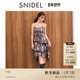 SNIDEL2025秋冬新品 甜美吊带不规则荷叶边蛋糕连衣裙SWFO255080