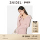 长袖 SNIDEL2025秋冬新品 优雅翻领修身 纯色针织连衣裙SWNO254307