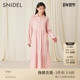 SNIDEL HOME秋冬喇叭袖 翻领宽松纯棉居家睡裙SHFO234063