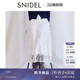SNIDEL2025秋冬新品 复古绑带收腰重工蕾丝刺绣半身裙SWFS255051