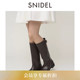 SWGS261656 百搭纯色圆头高筒靴直筒女鞋 SNIDEL2026春夏新品 时尚