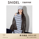 SNIDEL2025秋冬新品 针织连衣裙SWNO254321 气质圆领挖孔露肩长袖