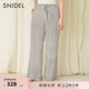 SNIDEL HOME秋冬木耳边格纹可爱印花居家长裤 SHCP234010