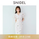 SNIDEL2025秋冬新品 花朵印花连衣裙SWFO254331 优雅V领收腰泡泡袖