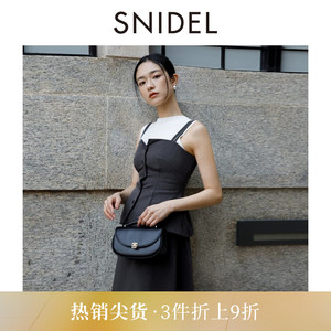 SNIDEL春夏款气质优雅收腰百搭马甲吊带连衣裙SWFO241071
