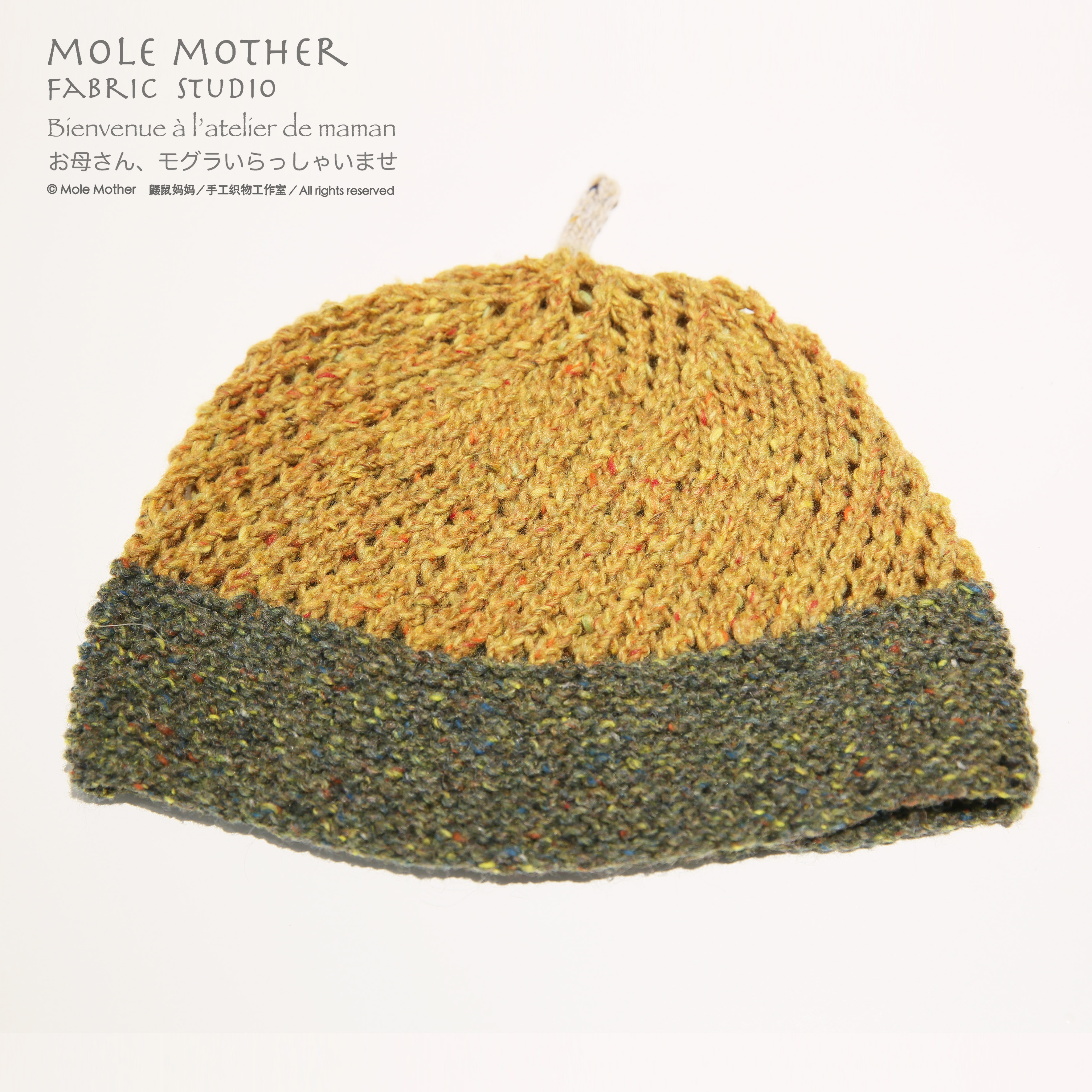 moleknit 丹麦风车帽子手工毛线编织文艺森日系春秋天帽子男女