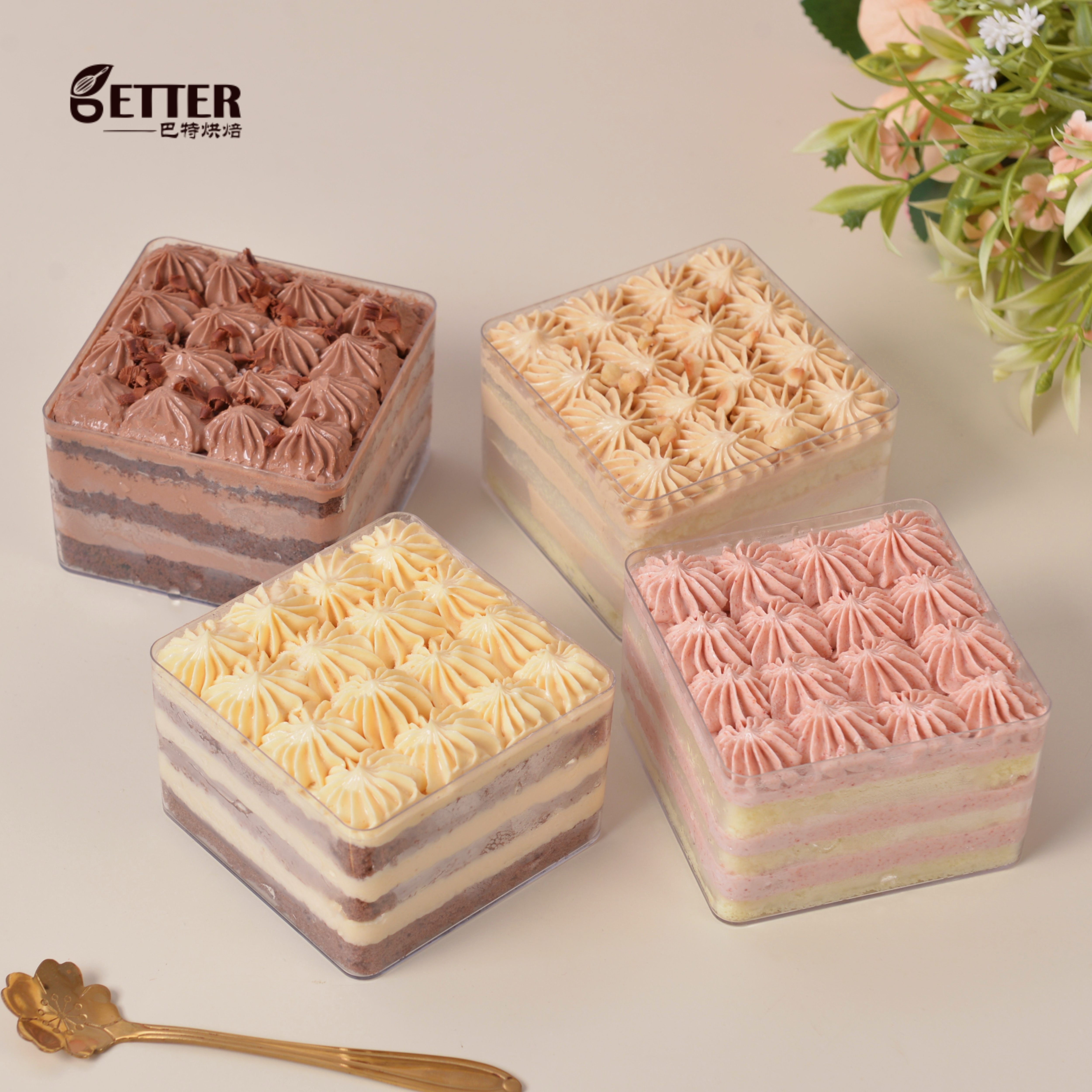 老式白脱硬奶油蛋糕草莓/巧克力/焦糖/榛子复古零食拍一发二包邮