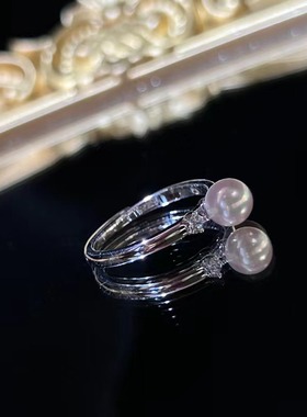 日本Akoya海水珍珠极强光925纯银