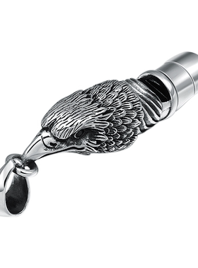 可吹银口哨挂坠纯银男生