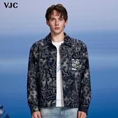 男装 潮流复古翻领外套 威杰思 2025秋冬新款 梭织平纹提花 VJC