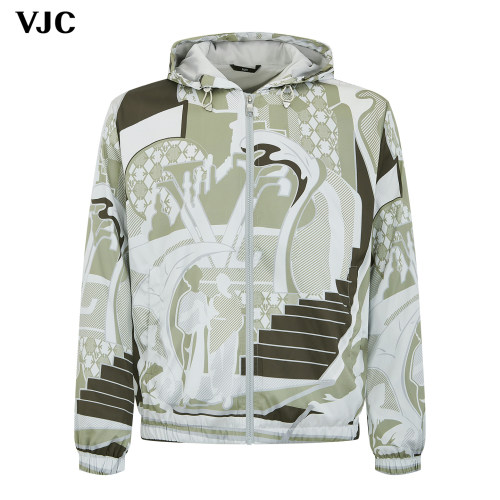 VJC新款男装时尚连帽梭织外套