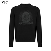 时尚 秋季 提花 VJC 威杰思2025新款 男大logo潮流长袖 品牌针织衫