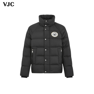 【高含绒量】VJC/威杰思2025秋冬新款男装时尚立领鹅绒保暖羽绒服