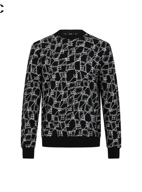 VJC/威杰思2025秋冬新款男装时尚针织毛衫B24DC2206