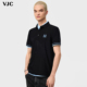 威杰思2025夏季 短袖 新款 VJC 男装 通勤时尚 POLO衫 撞色刺绣正肩上衣