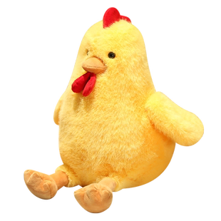 可爱大公鸡玩偶睡觉抱女孩布娃娃生日礼物小鸡公仔生肖鸡毛绒玩具