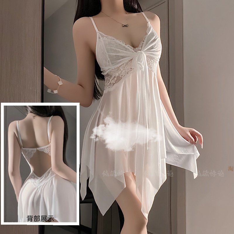 浪漫夜相会性感蕾丝网纱睡裙高级感约会派对露背绑带可解纯欲睡衣,女士内衣/男士内衣/家居服,内衣配件,淘宝优惠券,粉丝福利购,淘宝优惠卷